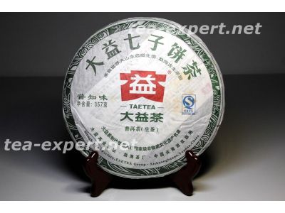 大益"普知味"饼茶2011年(生茶) Pu Zhi Wei "Повсюду известный вкус"