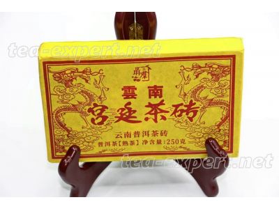 聶羣號"宫廷茶砖"砖茶2021年(熟茶) - Императорский кирпич пуэра Не Цюнь Хао