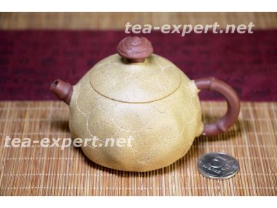 宜兴茶壶"竹子"130毫升(黄色) Zhu Zi "Росток бамбука"